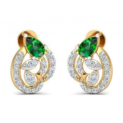 Vahi Emerald & Diamond Earrings